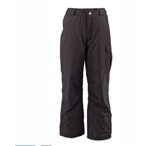 White Sierra Girl's Cruiser Insulated Snow Pant - Black size XSmall 4/5